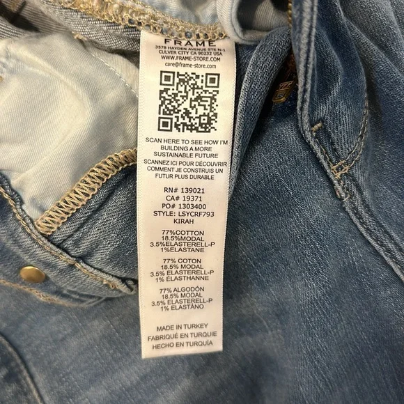 Frame “Le Sylvie Crop” Jeans size 24 - Picture 9 of 10